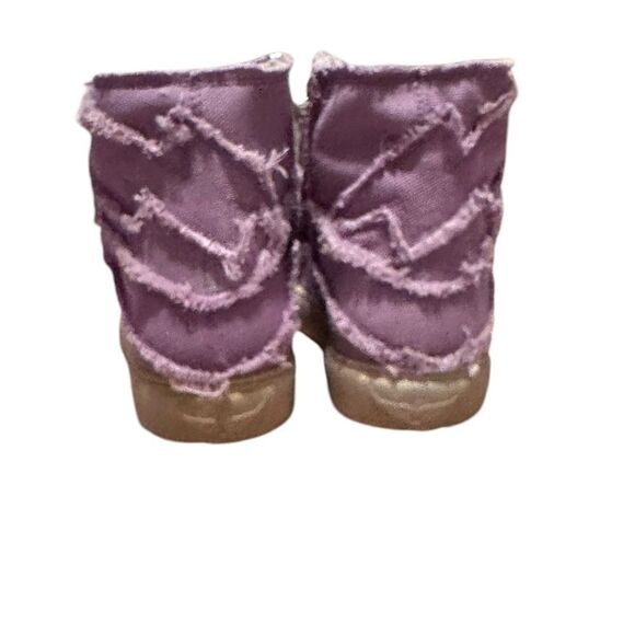 Zadig and Voltaire High Flash Canvas Boomerang Purple High Top Sneakers Size 40 main image 6